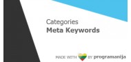 Categories Meta Keywords