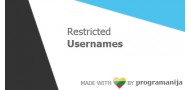 Restricted Usernames By Admin