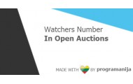 Watchers Number in Open Auctions